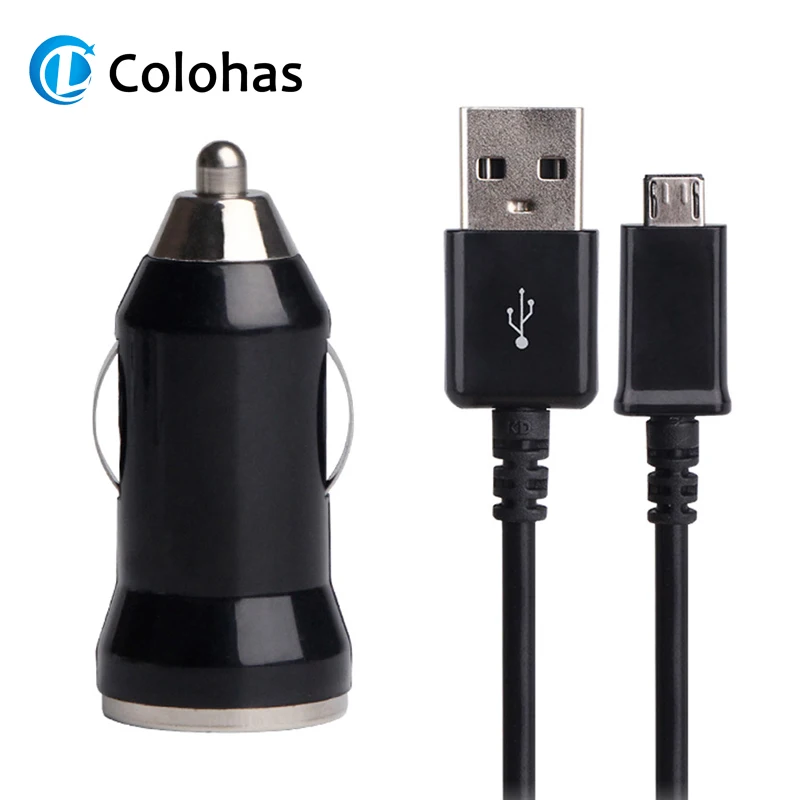 2 в 1 комплект Micro USB кабель для синхронизации данных и зарядки+ мини автомобильное зарядное устройство для Samsuang Galaxy A5 A9 S3 S4 S6 S7 Edge Note 4 5 htc LG
