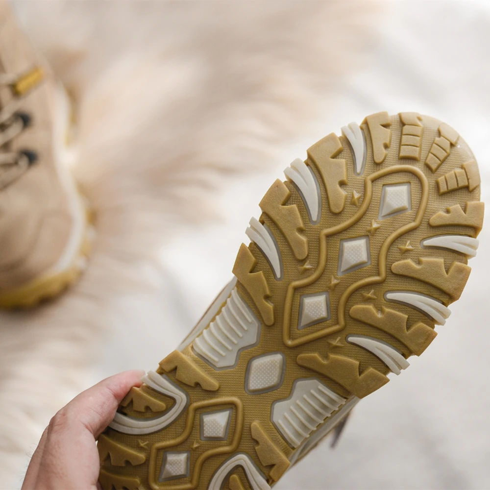 

Winter Children Snow Boots Fur Warm Shoes Boys Sneaker Rubber Casual Shoe 2020 New Boys Footwear Waterproof Leather Boots Kids