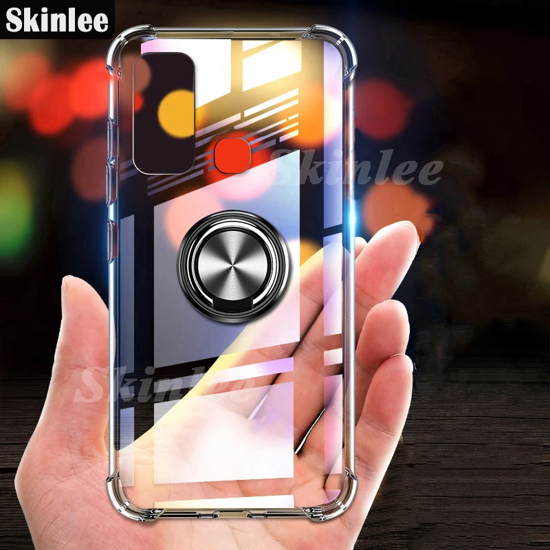 Чехол Skinlee для Infinix Hot 9 Play официальный оригинальный противоударный с кольцом