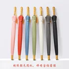 Высококачественный Женский двойной большой зонтик, ветрозащитные зонты с деревянной ручкой, длинный зонтик 24k, модный