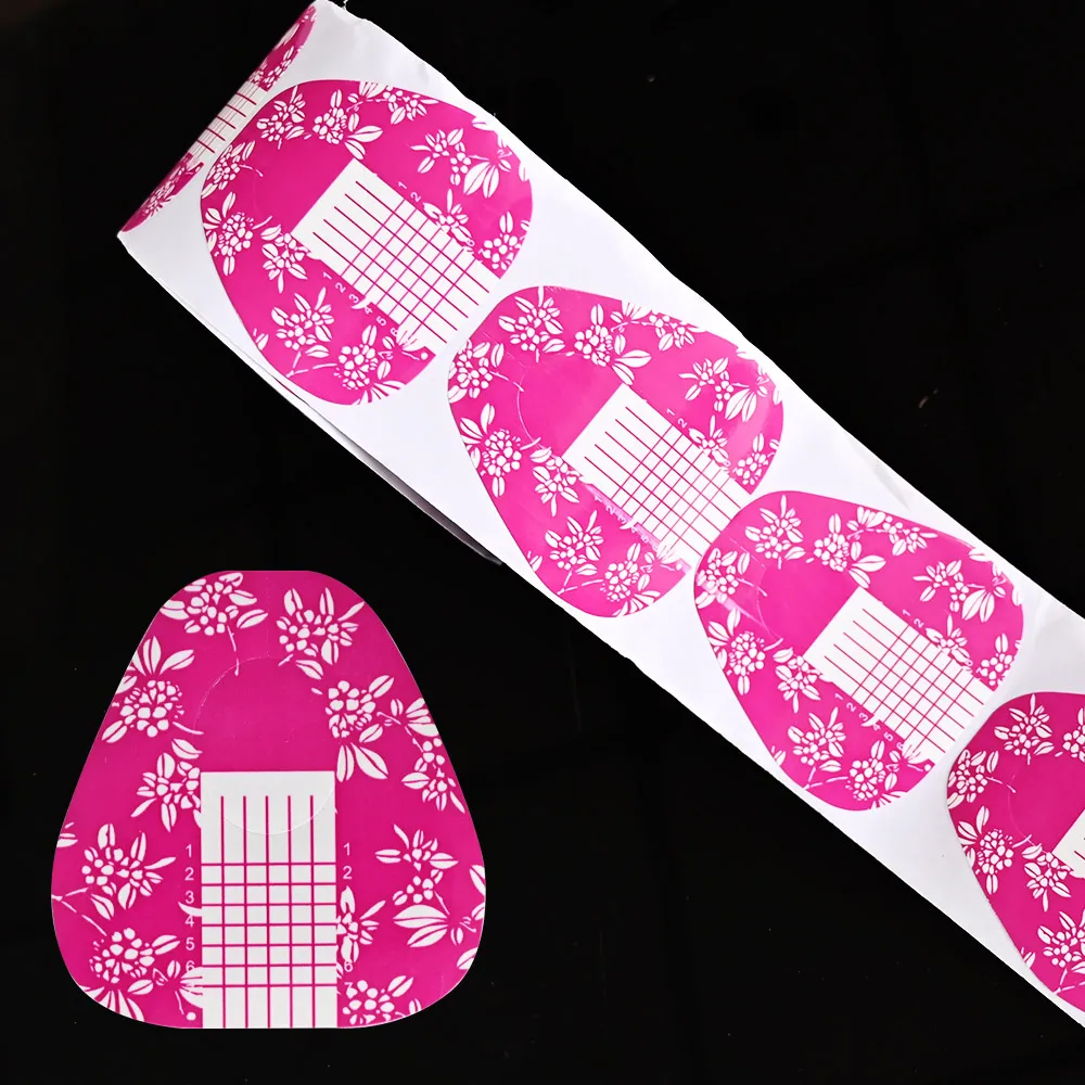 500 шт формы для ногтей клеевые накладки удлинители подковы направляющие наклейки