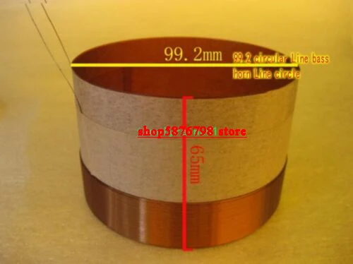 

1pcs 99.2mm 8ohm 8Ω Round wire speaker bass voice coil KSV woofer voice coil