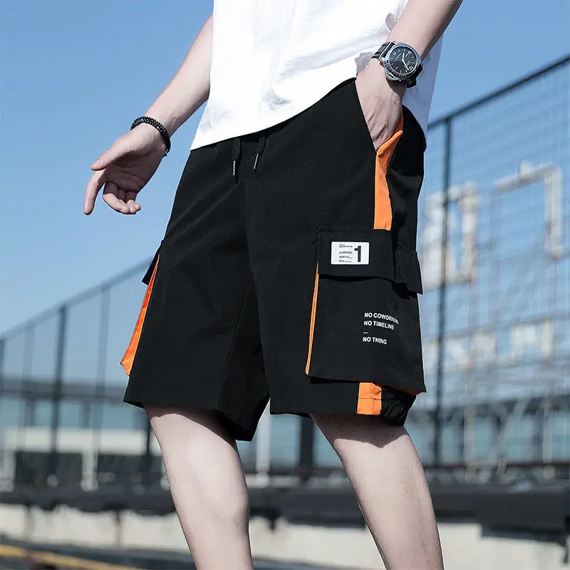 

Men's Side Pockets Cargo Harem Pants 2020 Ribbons Black Hip Hop Casual Male Joggers Trousers Fashion Casual Streetwear Pants
