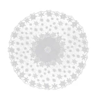 Скатерть кружевная белая, со снежинками, 70 дюймов