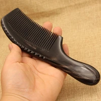 straight hair brush combs hairdressing supplies for female natural buffalo horn comb hair care massage brush straight anti