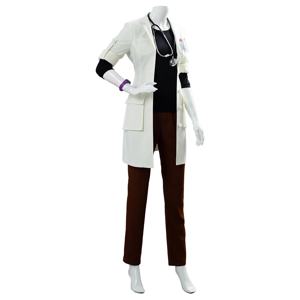 Full Set OW Cosplay Dr. Ziegler Costume Angela Mercy Skin Game Uniform Halloween Carnival | Тематическая одежда и униформа