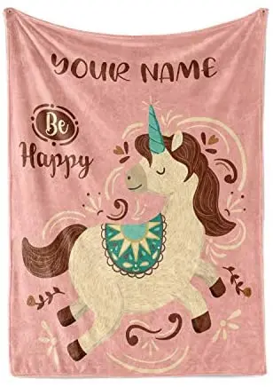 Comprare Coperta Da Tiro Personalizzata In Pile Unicorno E Sherpa Per Uomo, Donna, Bambino, Coperte Per Animali Domestici Abbinate Ai Bambini Biancheria Da Letto Perfetta O Come Regalo