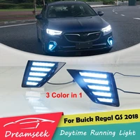 3 color led drl for buick regal gs 2018 daytime running light with turn signal lamp