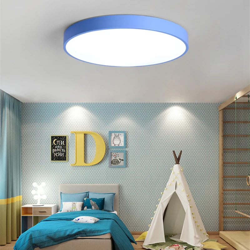 

Modern Simple LED Ceiling Light Nordic Surface Mount Living Room Bedroom Aisle Remote Control Dimmable Ceiling Lighting Fixture