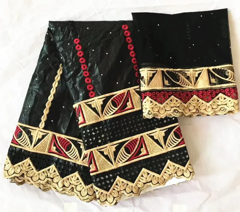 as picture Красная кружевная ткань africain bazin riche getzner brode торговля guinea brocade Ткань bazin riche ткань 5+ 2 ярдов/партия TA-29 - Цвет: as picture