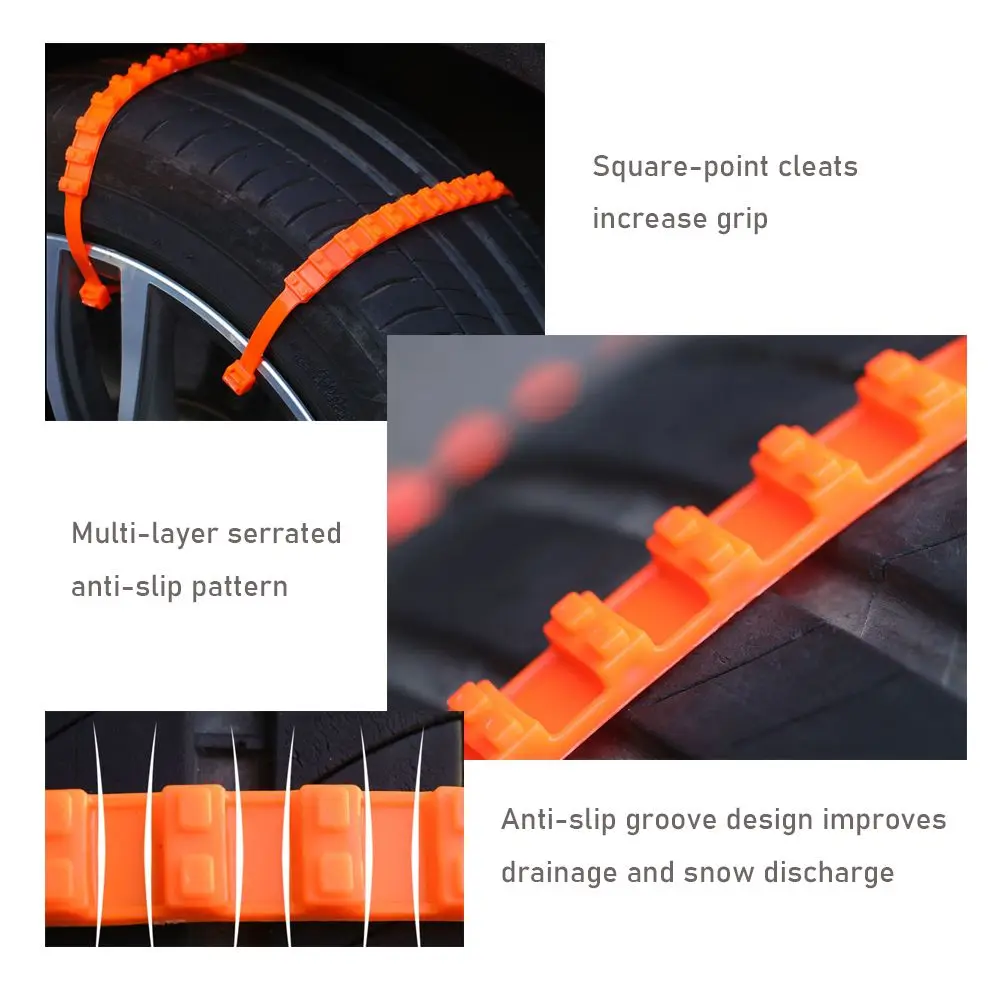 Зимнее автомобильное колесо для автомобильных шин Нескользящая цепь снега льда