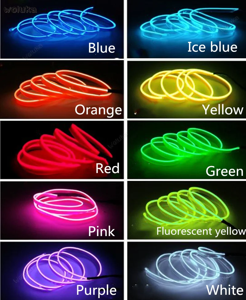 Светодиодный атмосферное освещение автомобиля холодный свет украшение