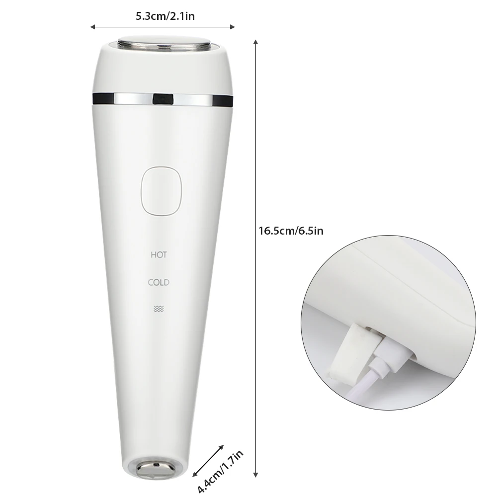 

Photon Sonic Vibration Wrinkle Remover Hot Cool Treatment Anti Aging Skin Care Beauty Device Facial Massage Rejuvenation Machine
