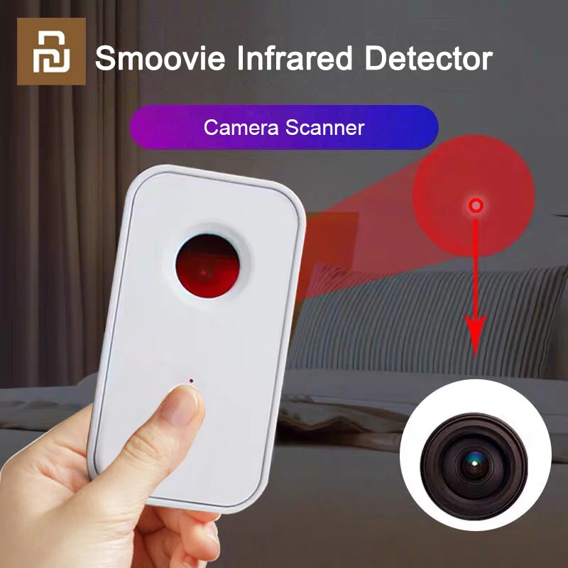 

Youpin Smoovie многофункциональный инфракрасный детектор камера детектор Pinhole камера сканер w/ 3D Встроенный датчик безопасности Противоугонная