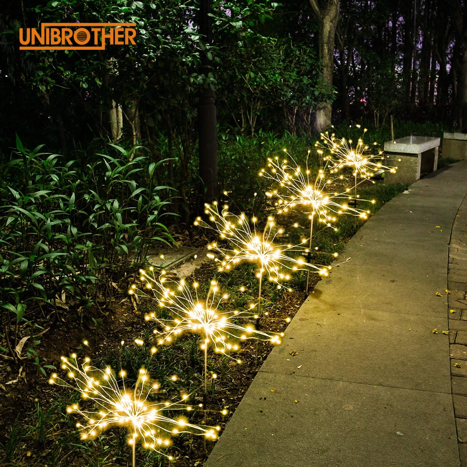 

Light String Garden Lawn Street Christmas Decoration 90 LED Solar Outdoor Waterproof Firework Lights Fairy Garland LEDs