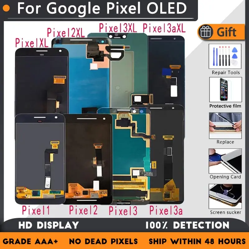 

Для Google Pixel 2 3 3A XL ЖК-дисплей Дисплей кодирующий преобразователь сенсорного экрана в сборе запасные части для Google Pixel XL 2XL 3XL 3AXL ЖК-дисплей экра...