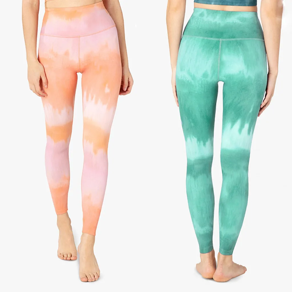 Штаны для йоги женские сексуальные леггинсы трико с эффектом пуш-ап спортивная