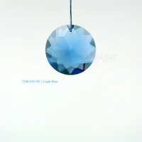 1pcs round transparent glass chandelier crystal prism pendant diy lamp part decor party 30mm pendant necklace accessory