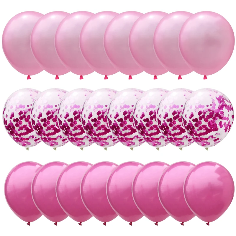 Латексные шары с конфетти 30 шт. для детей и взрослых декорации на свадьбу