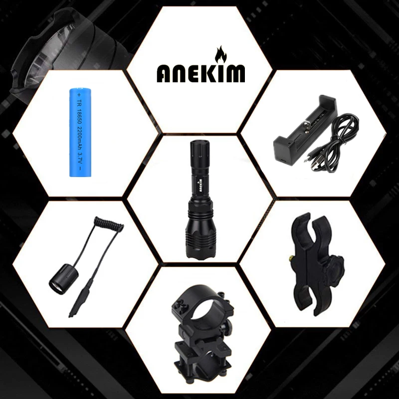 

10W tactical flashlight hunting light green night vision spotlight for Coy Coyote pig fox and Varmint predator flashlight