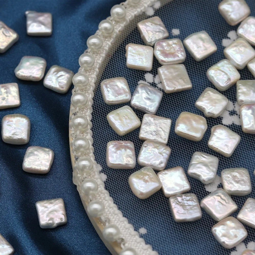 

Natural Freshwater Pearl Beads Square Non-porous Special-shaped Pearl Loose Beads Are Used To Make Jewelry Bracelets Necklaces