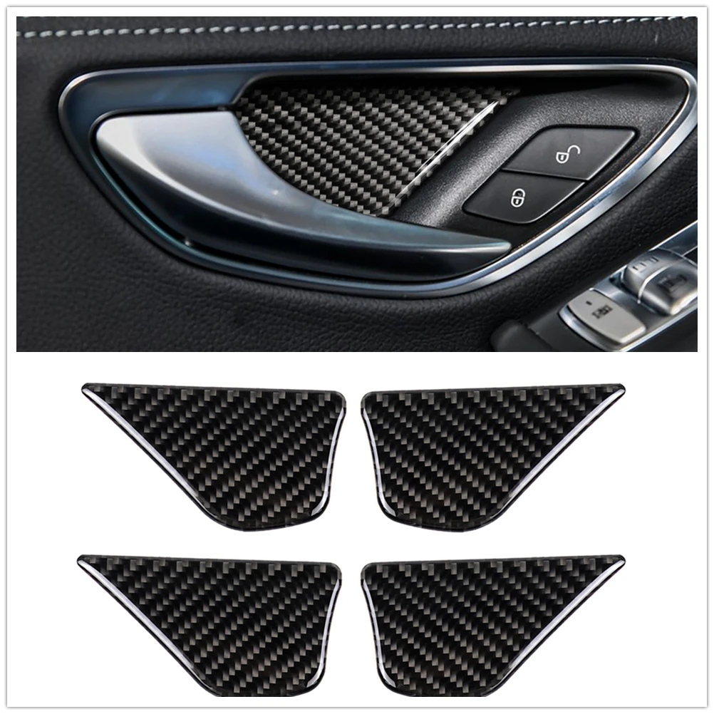 

4 шт., наклейки для салона автомобиля Mercedes Benz C Class W205 2014-2018