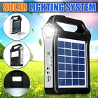 Портативная солнечная панель, уличная лампа 6 В, С USB зарядным устройством и подсветкой