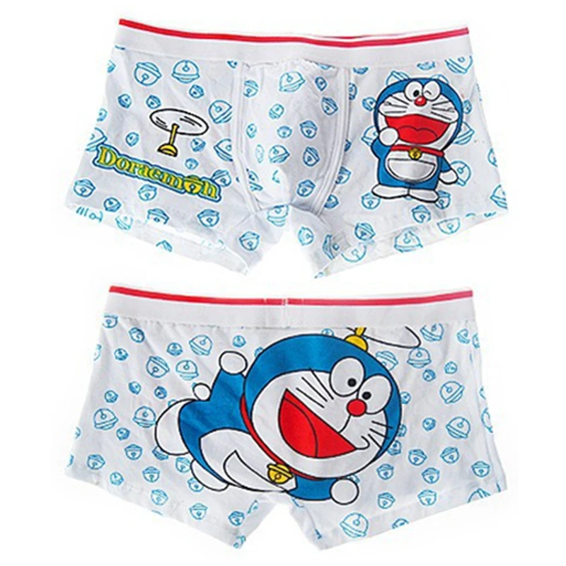Трусы-боксеры Doraemon мужские хлопковые дышащие забавные нижнее белье для мужчин