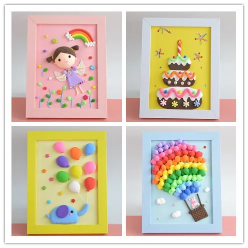 Детские развивающие игрушки ручной работы суперсветильник глина набор 3D