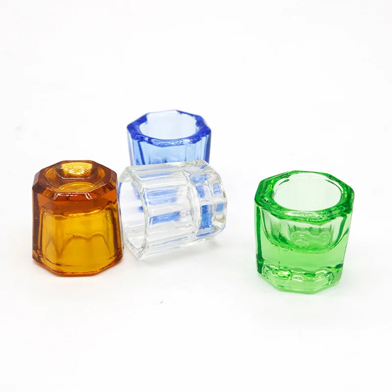 

Nail Art Acrylic Liquid Powder Dappen Dish Glass Crystal Cup Glassware Nail Art Tools Nail Crystal Bowl Glass (Dappen Dish)