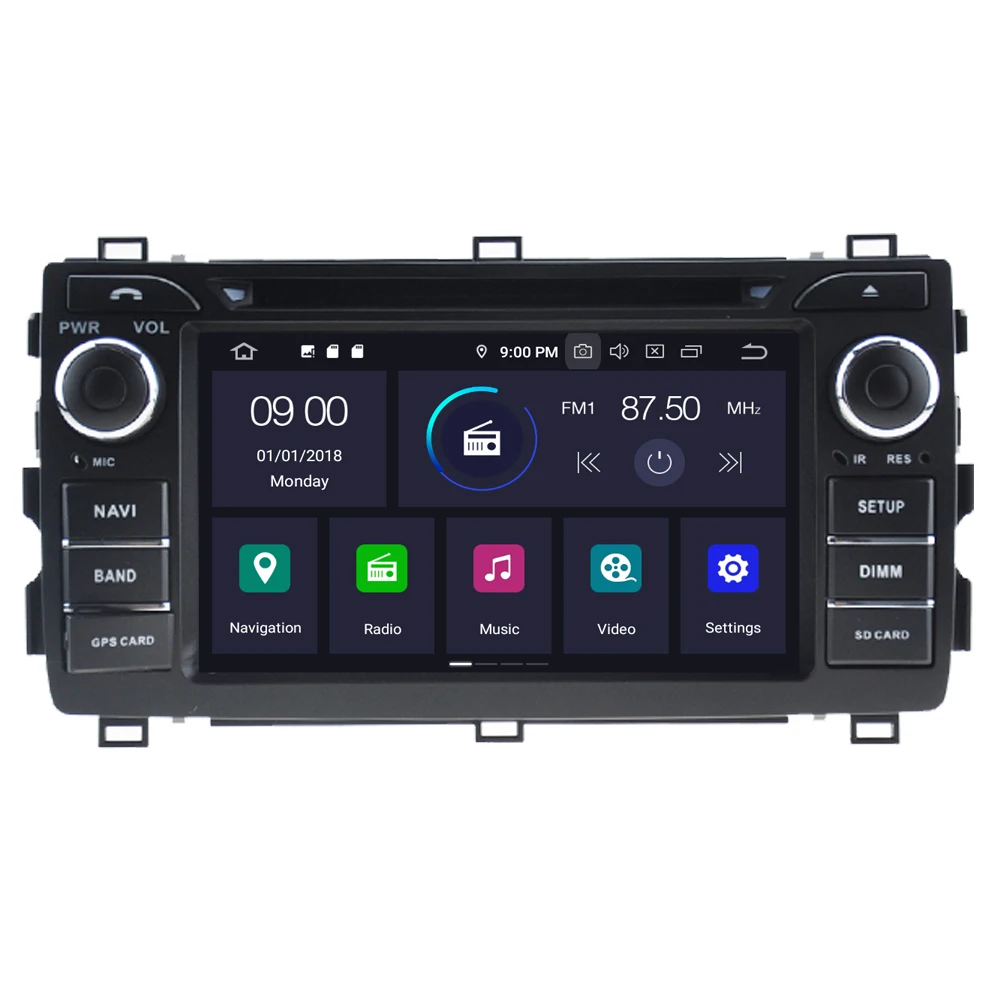 Автомобильный мультимедийный плеер RoverOne для Toyota Auris &amp E180 2013 - 2018 Android 10 4G + 64G DVD