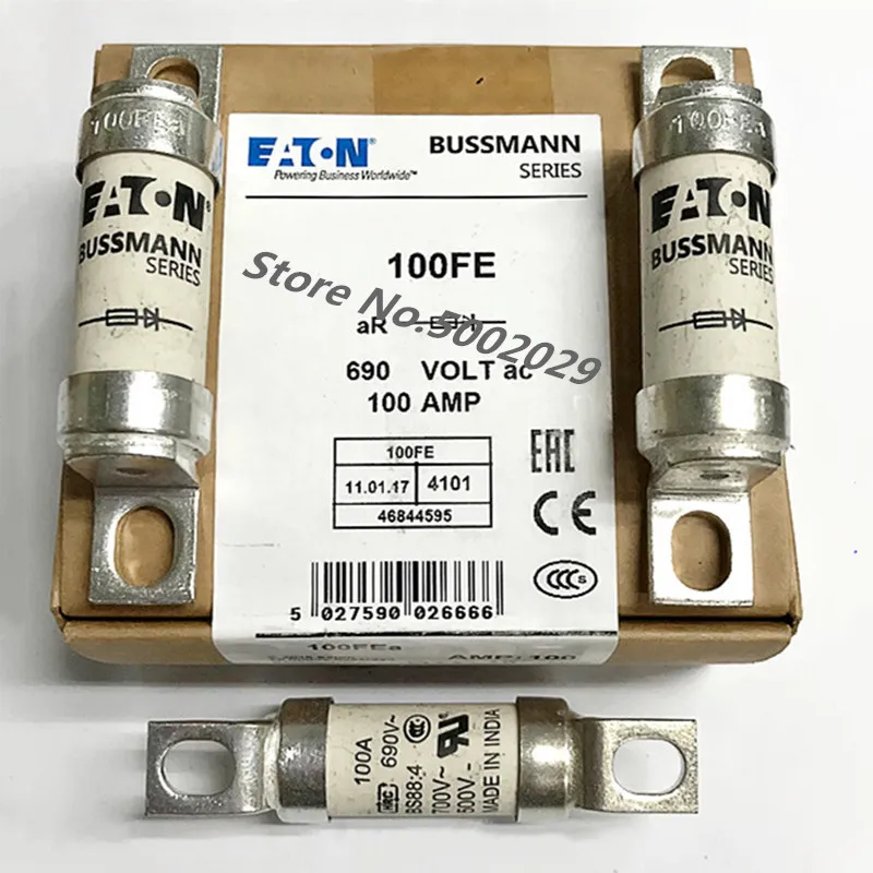 BUSSMANN Предохранитель стеклянный BS88: 4 35FE 35A 40FE 40A 45FE 45A 50FE 50A 63FE 63A 71FE 71A 80FE 80A 90FE 90A 100FE 100A 690V