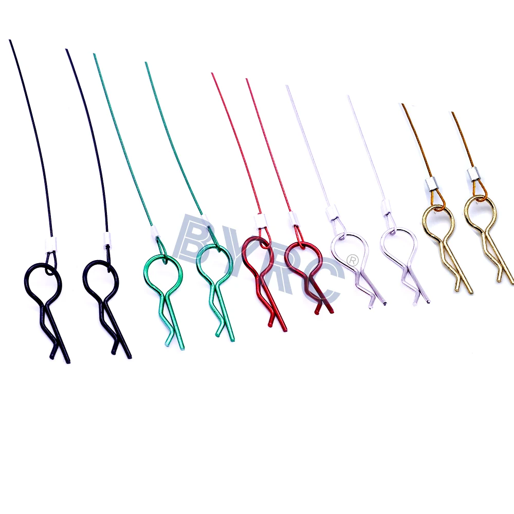 2шт гоночный зажим R Pin 1/16 1/10 1/8 RC стальной проволочный автомобиль оболочка корпус