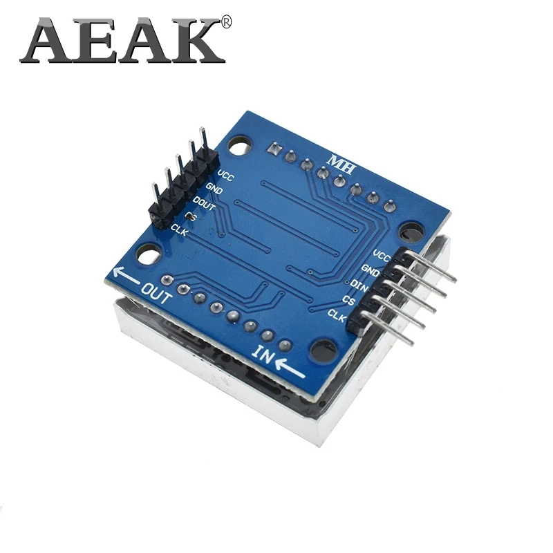 Матричный модуль AEAK MAX7219 микроконтроллера дисплейный готовые товары 1 шт.|max7219 dot
