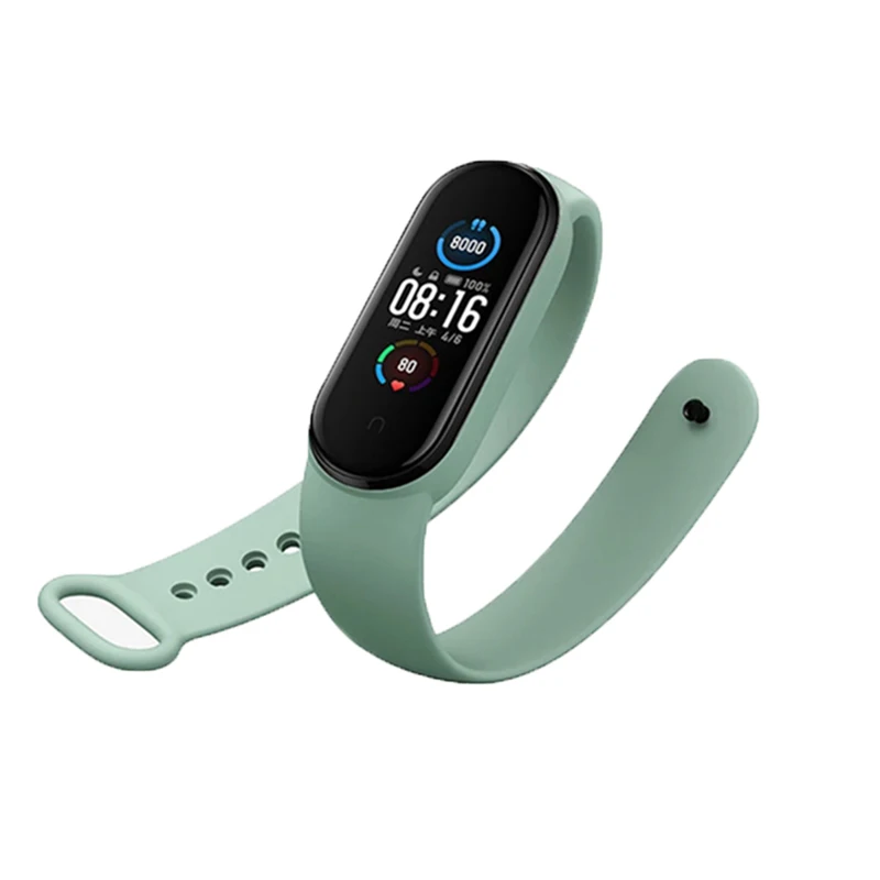 Оригинальный силиконовый ремешок для Xiaomi Mi Band 6 сменный Браслет Для xiaomi mi band band6