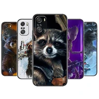 rockets raccoon marvel phone case for xiaomi redmi 11 lite pro ultra 10 9 8 mix 4 fold 10t black cover silicone back prett