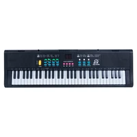 61 keys digital music electronic keyboard kids multifunctional electric piano with digital display screen musical instrument