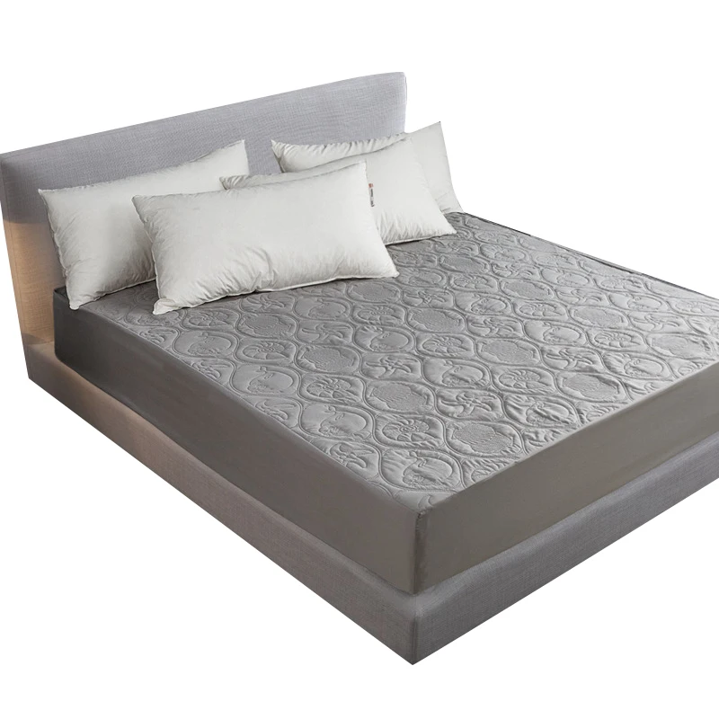 Одноцветный водонепроницаемый защитный чехол для матраса простыня стиль