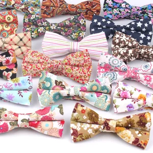 Мужской галстук-бабочка, классический цветочный принт, мужской и женский галстук-бабочка, деловой Свадебный галстук-бабочка для взрослых, цветочный галстук-бабочка, костюм с бабочками, галстук-бабочка