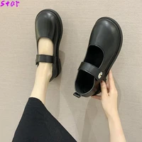 2021 spring and autumn girls lolita shoes female mary jane shoes women round toe flat shoes ladies casual shoes leather shoes
