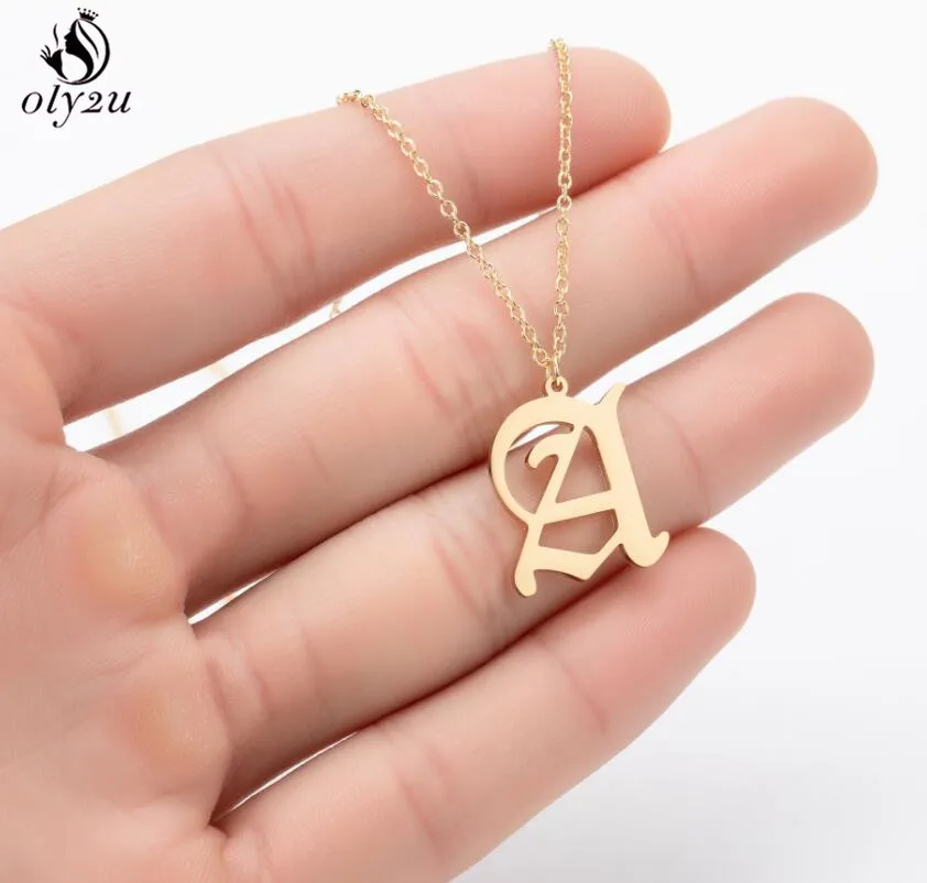 

Ожерелье с подвеской в виде буквы A-Z, для мужчин и женщин