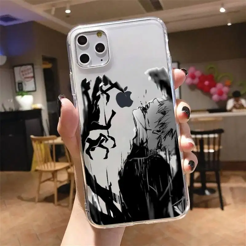 

Anime Tokyo Ghouls Phone Case Transparent for iPhone 6 7 8 11 12 s mini pro X XS XR MAX Plus