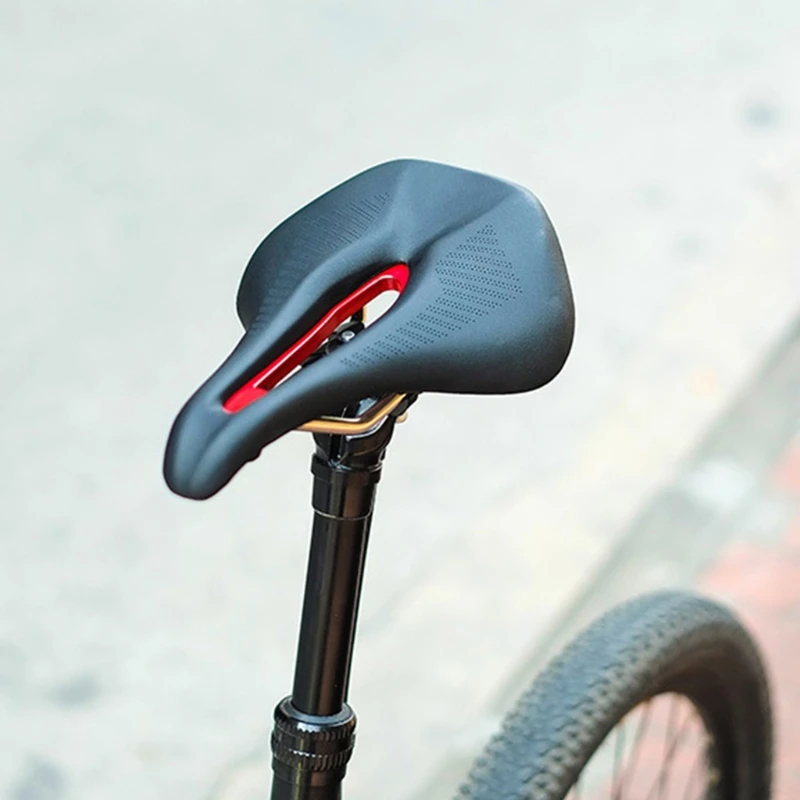 

Ultralight Bicycle Saddle MTB Mountain Road Bike Soft Wide Hollow Seat Cushion