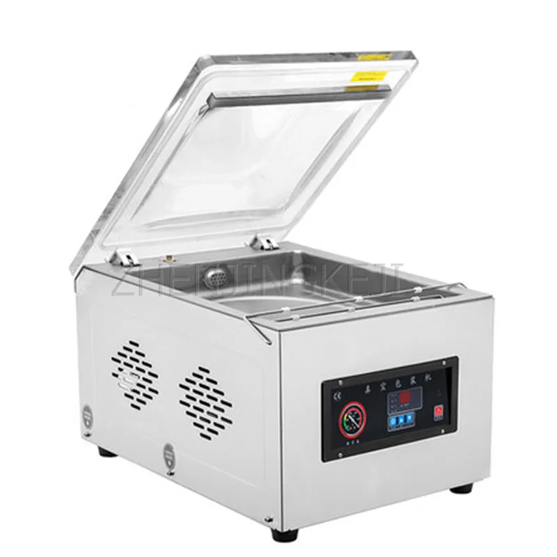 

Single Chamber Vacuum Packing Machine Food Tea Seafood Meat Keep Fresh Laminator 110V／220V Electric Small Commercial Sealer
