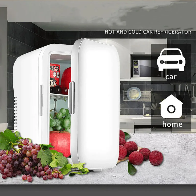 

Portable Mini Refrigerator Multifunction Home Car Refrigerator High capacity Fridge Cooler & Warmer Refrigerators Freezer 10L