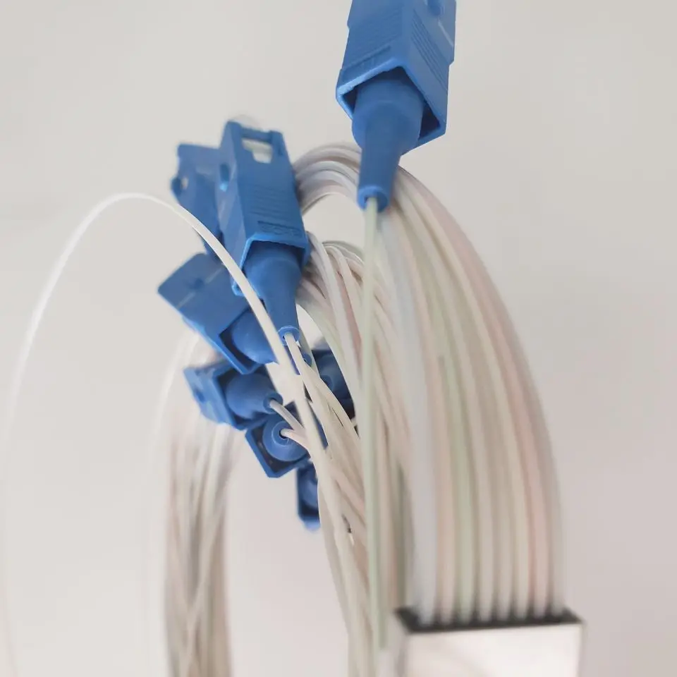 Оптоволоконный ПВХ ПЛК Сплиттер FTTH fttx 10 шт. SC UPC 1x16 сплиттер|Детали устройств