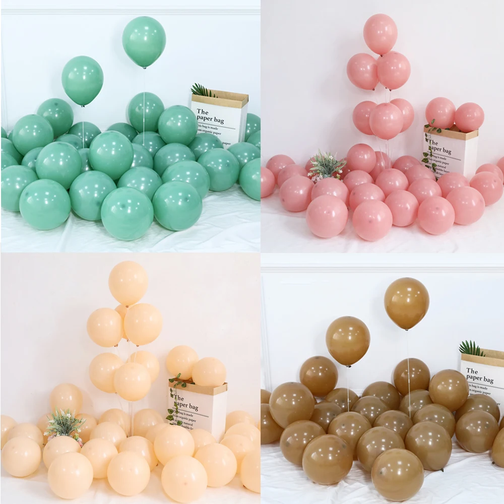 

30/50 шт. 10 дюймов розовый ретро авокадо Ретро карамельный кофейный шар гелиевые шары украшение для свадьбы Baby Shower дня рождения