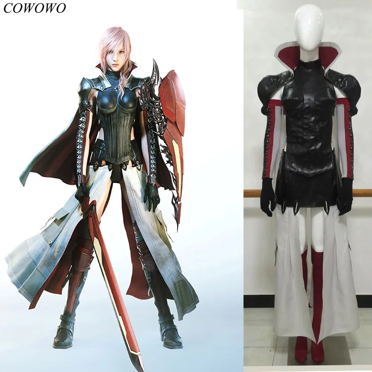 

Anime! Lightning Returns: Final Fantasy XIII Eclair Farron Battle Suit Uniform Cosplay Costume Halloween Outfit Free Shipping