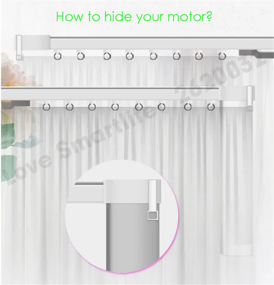 3,01-3,5 м Xiaomi супер тихий электрический занавес трек для Mijia Aqara B1 мотор, автоматическая занавеска рельс, установка потолка, двойной открытый