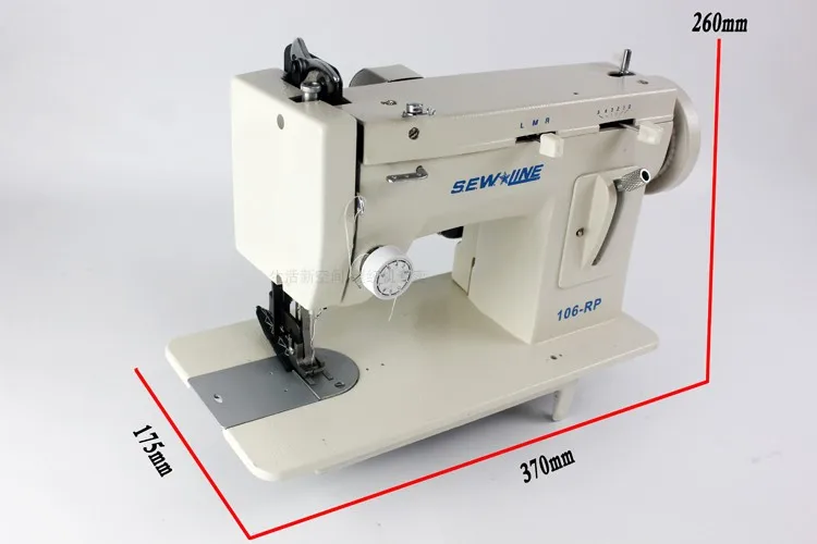 Портативная швейная машина для ходьбы зигзаг стежка 9 ''рукоятка кожа и